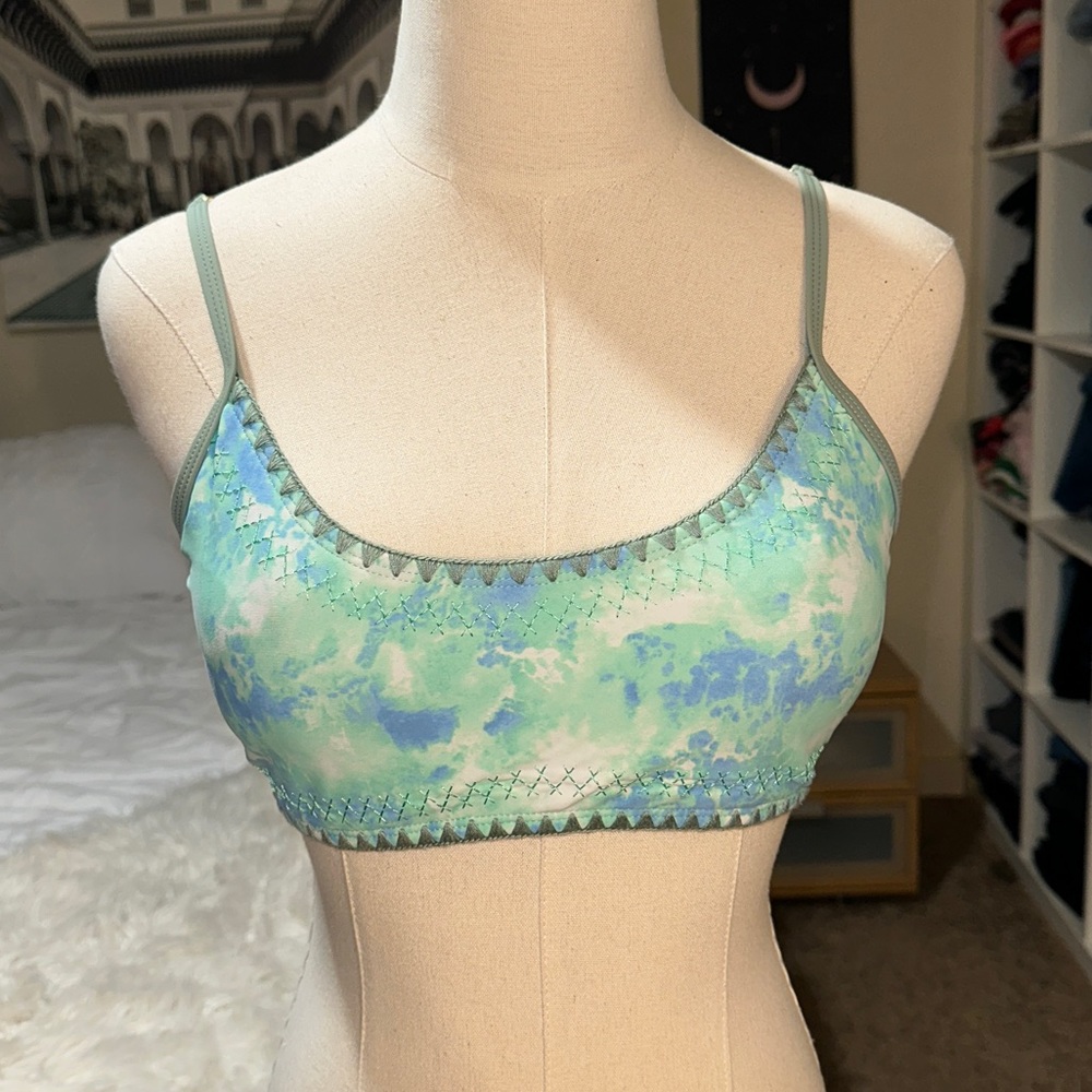 Rue Bleu - Rue 21 | Marble Ocean Water Stitched Embroidered Bikini Swim Top